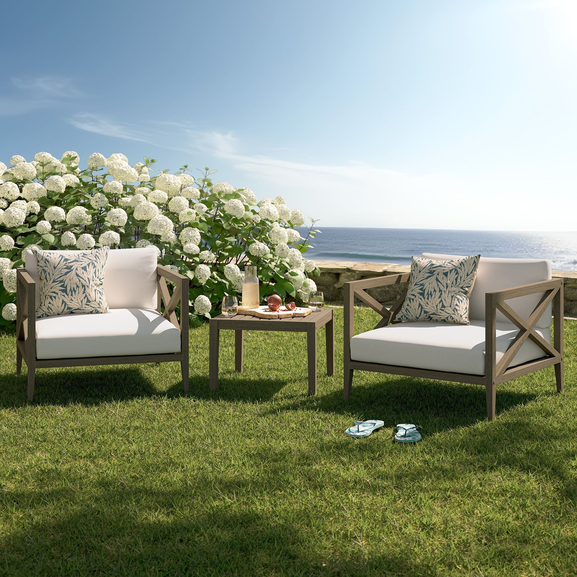 Northlake 3 - Piece Teak Outdoor Chair Set - From Where Finds - 