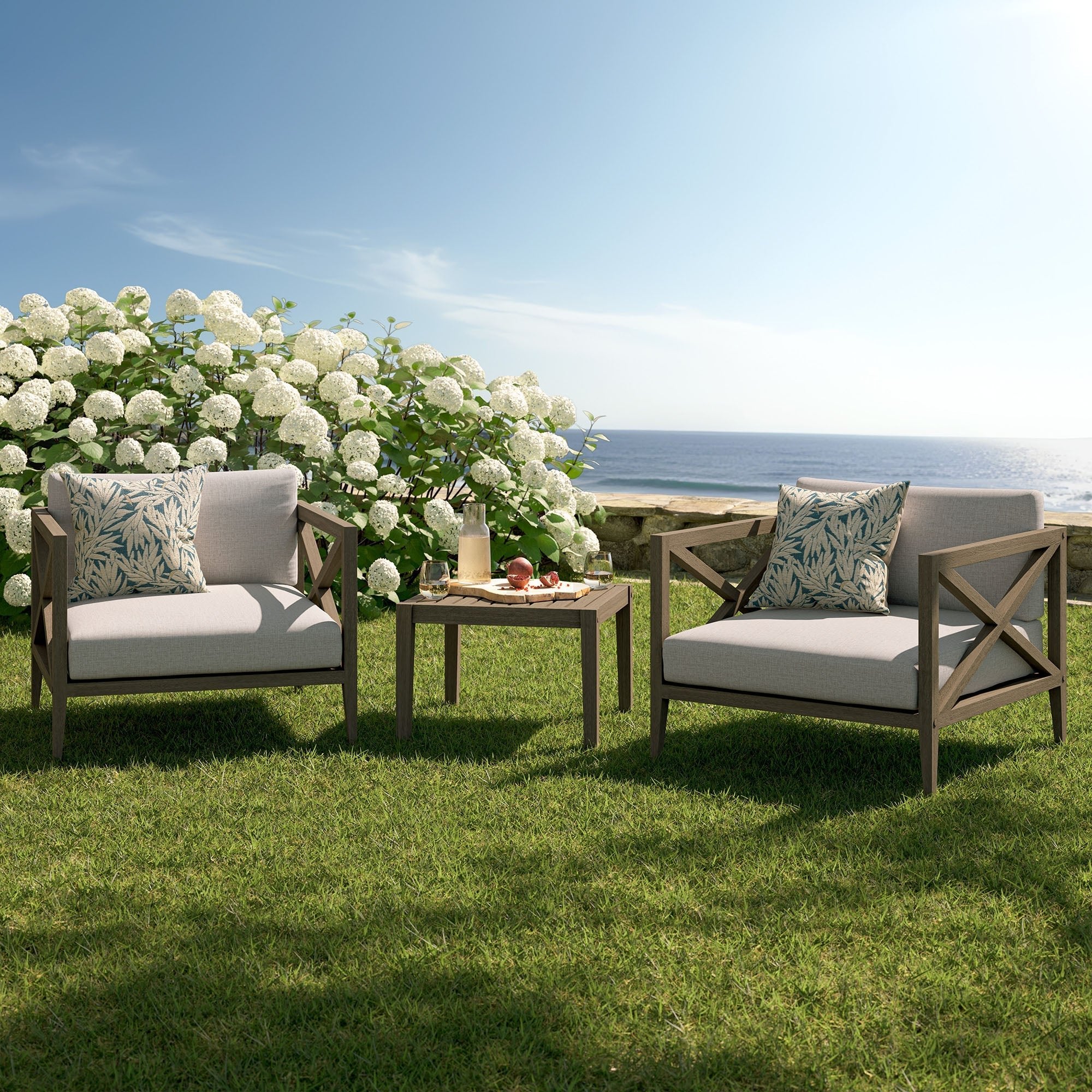 Northlake 3 - Piece Teak Outdoor Chair Set - From Where Finds - 