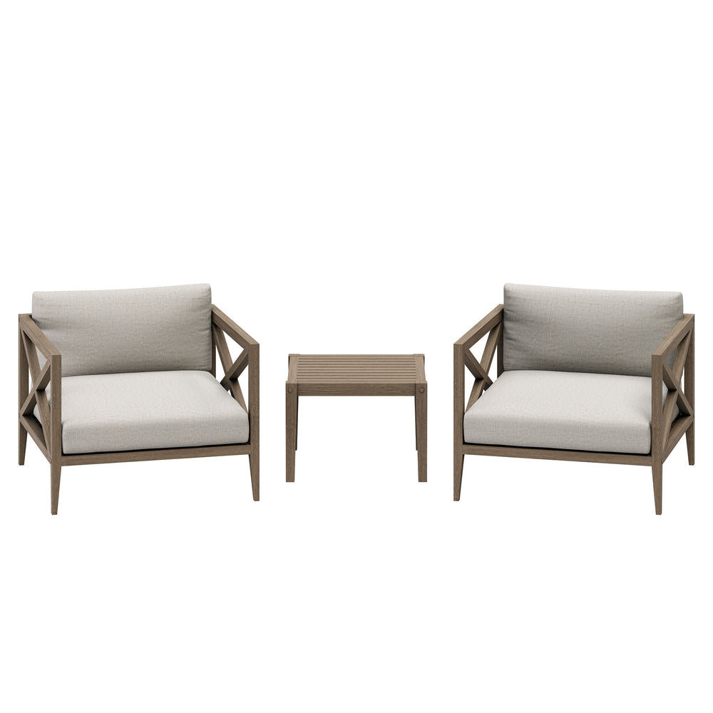 Northlake 3 - Piece Teak Outdoor Chair Set - From Where Finds - 