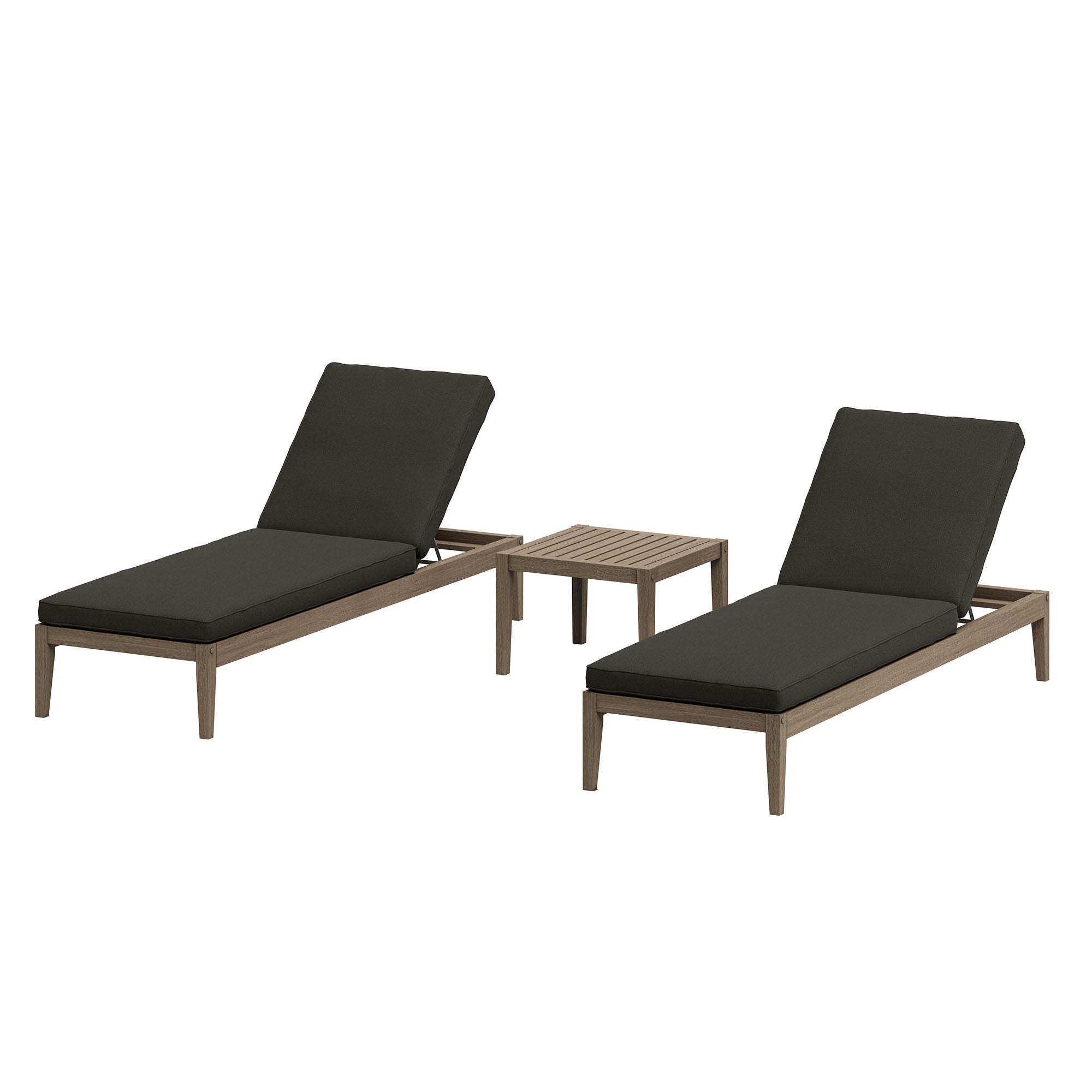 Northlake 3 - Piece Teak Outdoor Chaise Set - From Where Finds - 