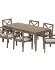 Northlake 7 - Piece Outdoor Teak Wood Dining Set - From Where Finds - 