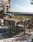 Northlake 7 - Piece Outdoor Teak Wood Dining Set - From Where Finds - 
