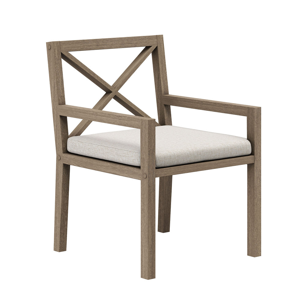 Northlake 7 - Piece Outdoor Teak Wood Dining Set - From Where Finds - 