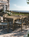 Northlake 7 - Piece Outdoor Teak Wood Dining Set - From Where Finds - 