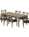 Northlake 7 - Piece Outdoor Teak Wood Dining Set - From Where Finds - 