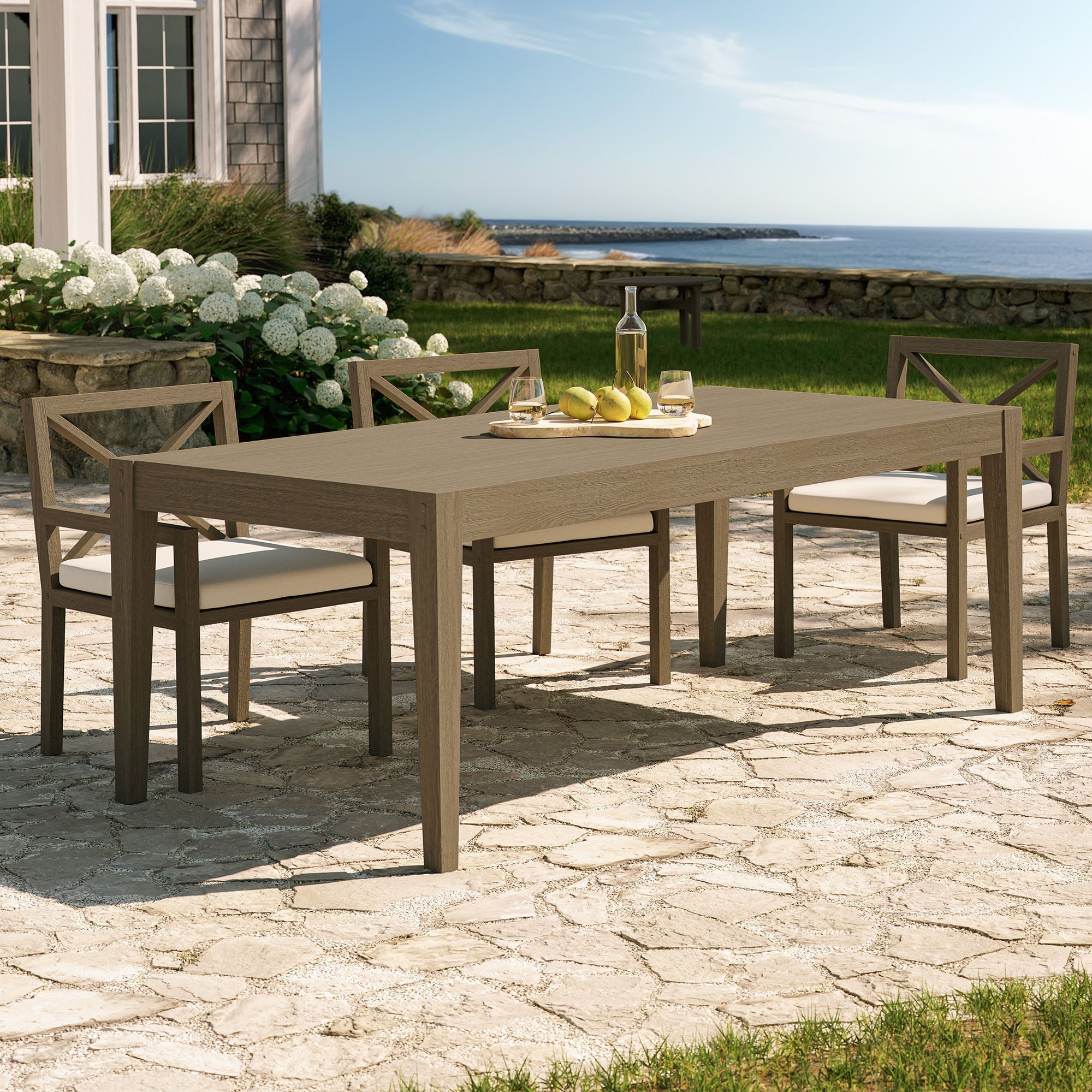 Northlake 83" Teak Outdoor Dining Table - From Where Finds - 