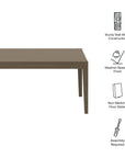 Northlake 83" Teak Outdoor Dining Table - From Where Finds - 