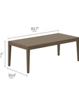 Northlake 83" Teak Outdoor Dining Table - From Where Finds - 