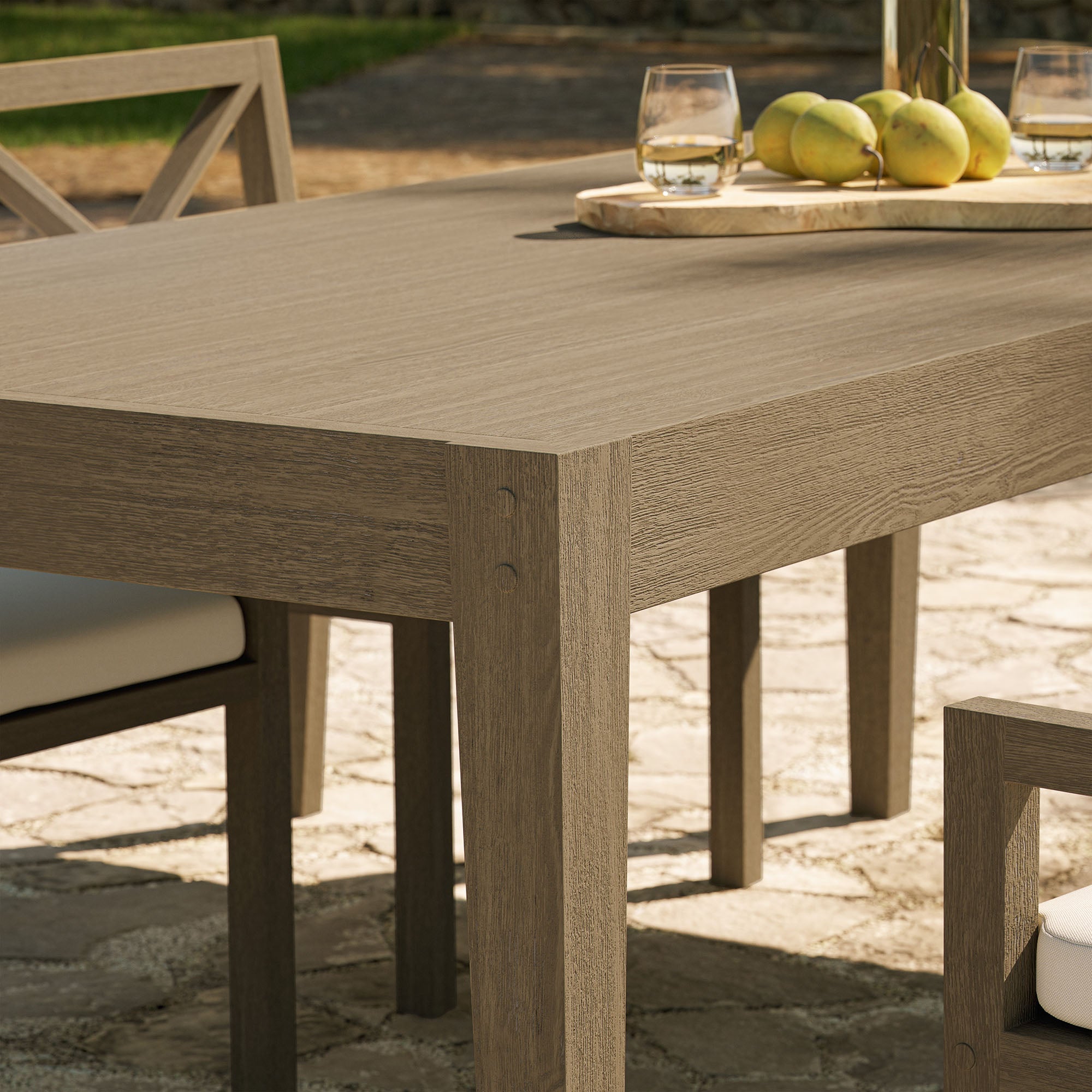 Northlake 83" Teak Outdoor Dining Table - From Where Finds - 