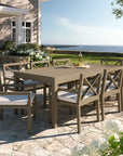 Northlake 9 - Piece Outdoor Teak Wood Dining Set - From Where Finds - 