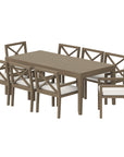 Northlake 9 - Piece Outdoor Teak Wood Dining Set - From Where Finds - 