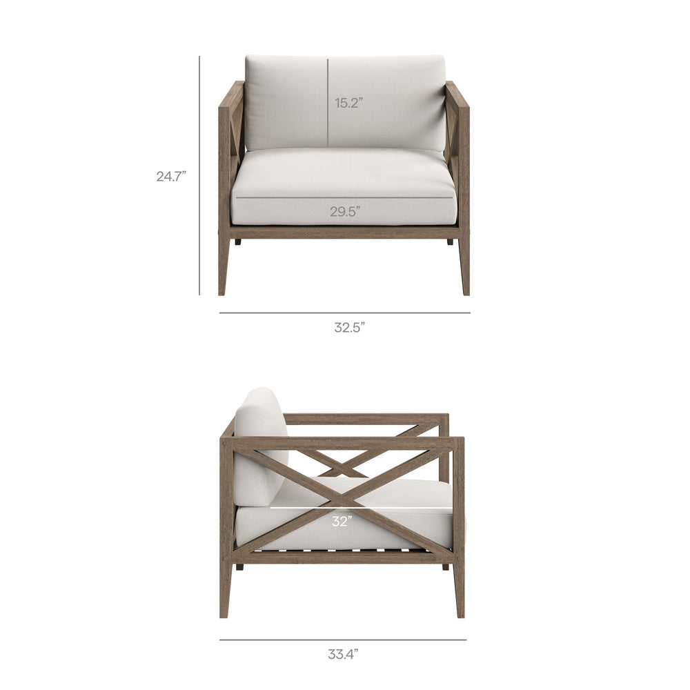 Northlake Outdoor Teak Armchair - From Where Finds - 