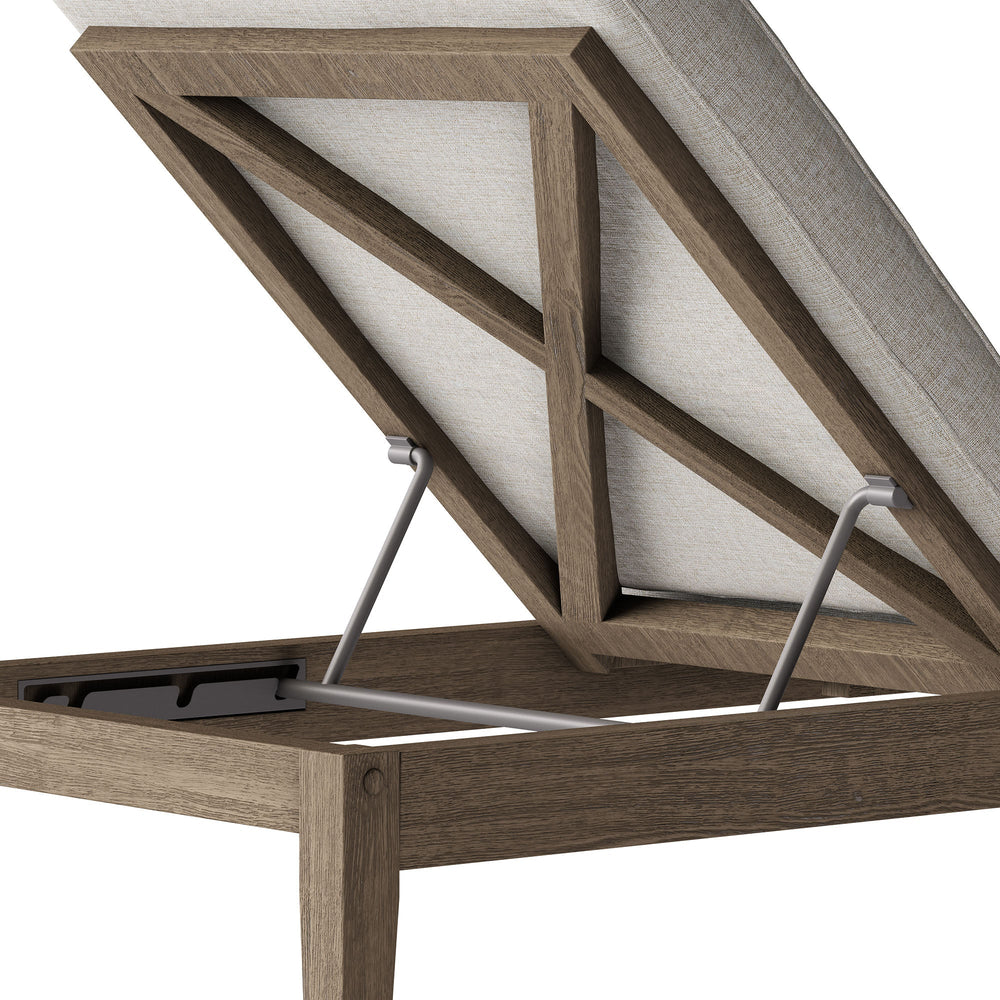 Northlake Outdoor Teak Chaise Lounge - From Where Finds - 