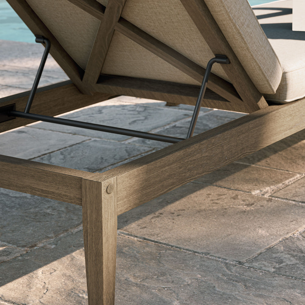 Northlake Outdoor Teak Chaise Lounge - From Where Finds - 