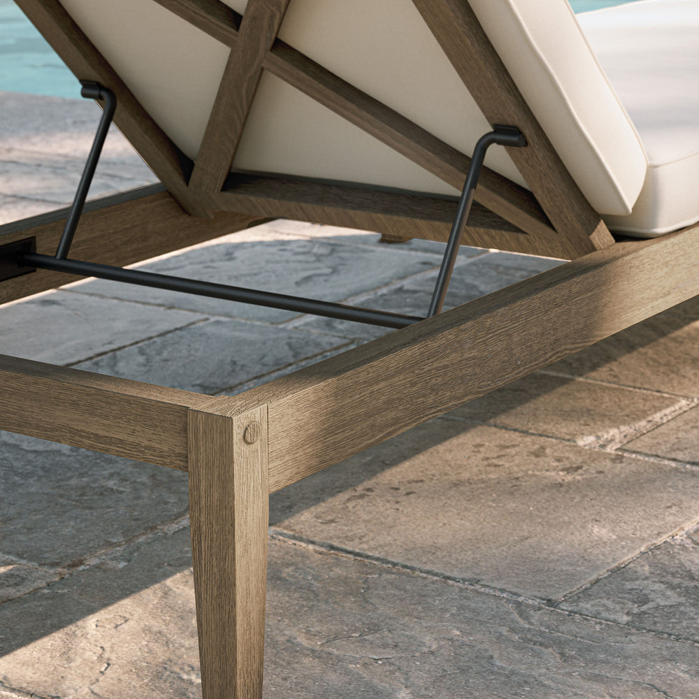 Northlake Outdoor Teak Chaise Lounge - From Where Finds - 