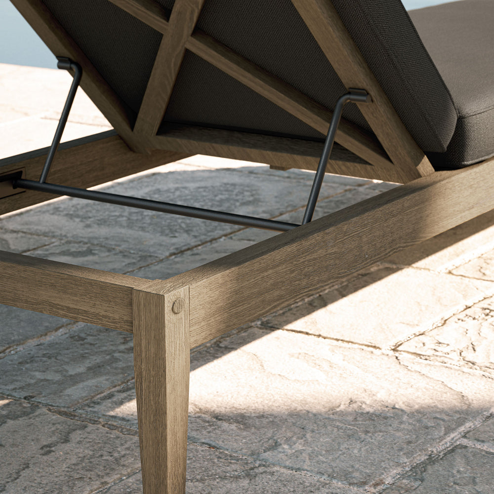 Northlake Outdoor Teak Chaise Lounge - From Where Finds - 
