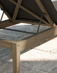 Northlake Outdoor Teak Chaise Lounge - From Where Finds - 