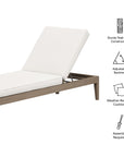 Northlake Outdoor Teak Chaise Lounge - From Where Finds - 