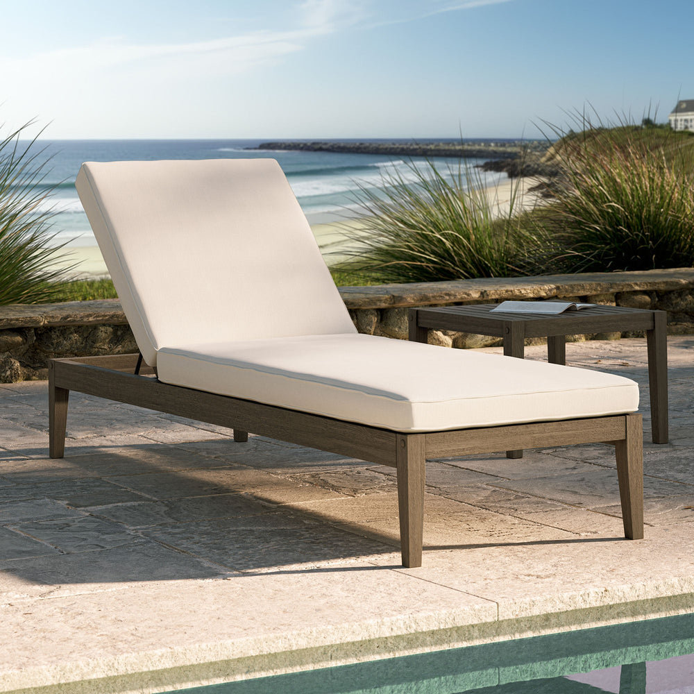 Northlake Outdoor Teak Chaise Lounge - From Where Finds - 