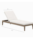 Northlake Outdoor Teak Chaise Lounge - From Where Finds - 