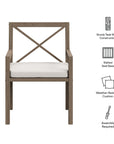 Northlake Outdoor Teak Dining Armchair - From Where Finds - 