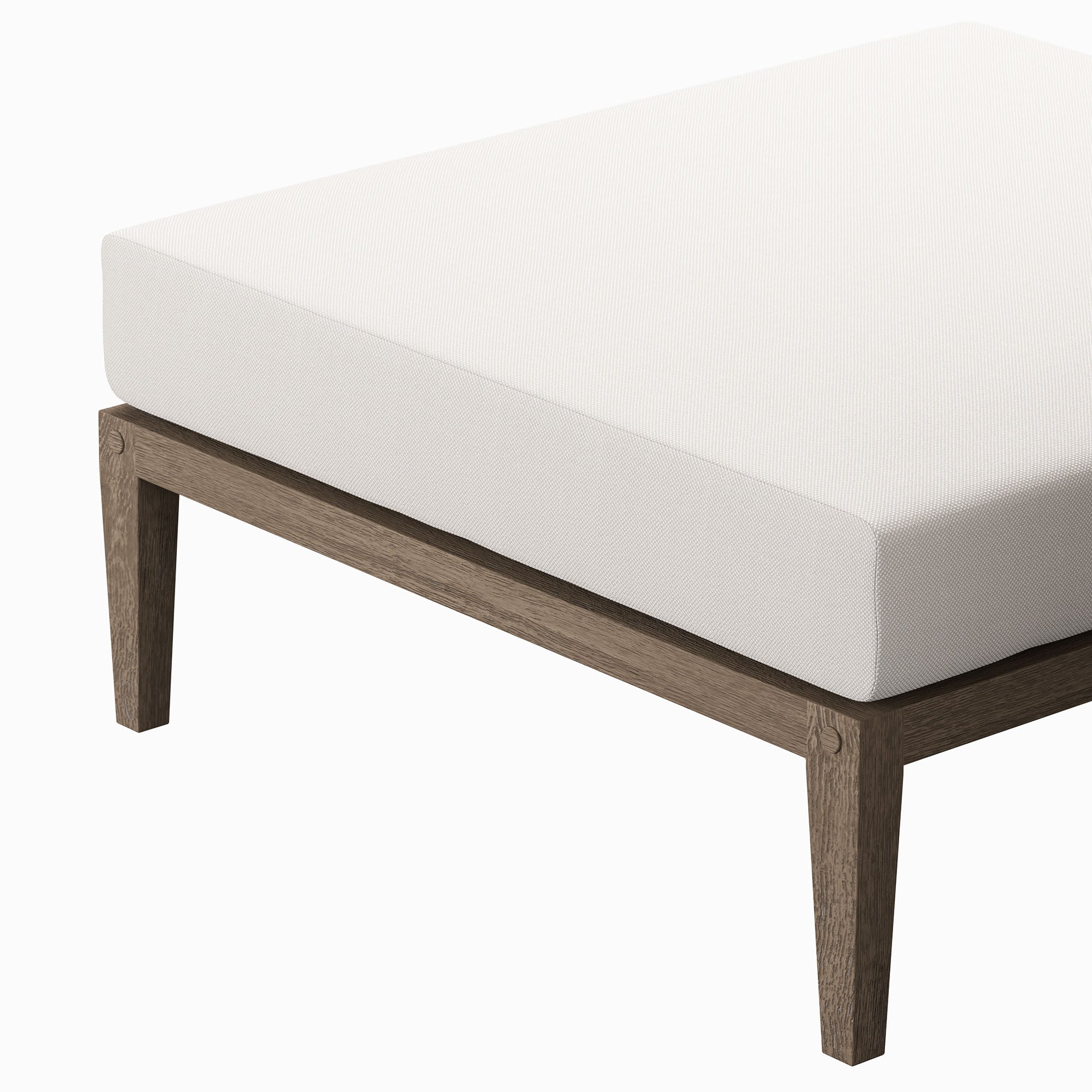 Northlake Outdoor Teak Ottoman - From Where Finds - 
