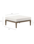 Northlake Outdoor Teak Ottoman - From Where Finds - 