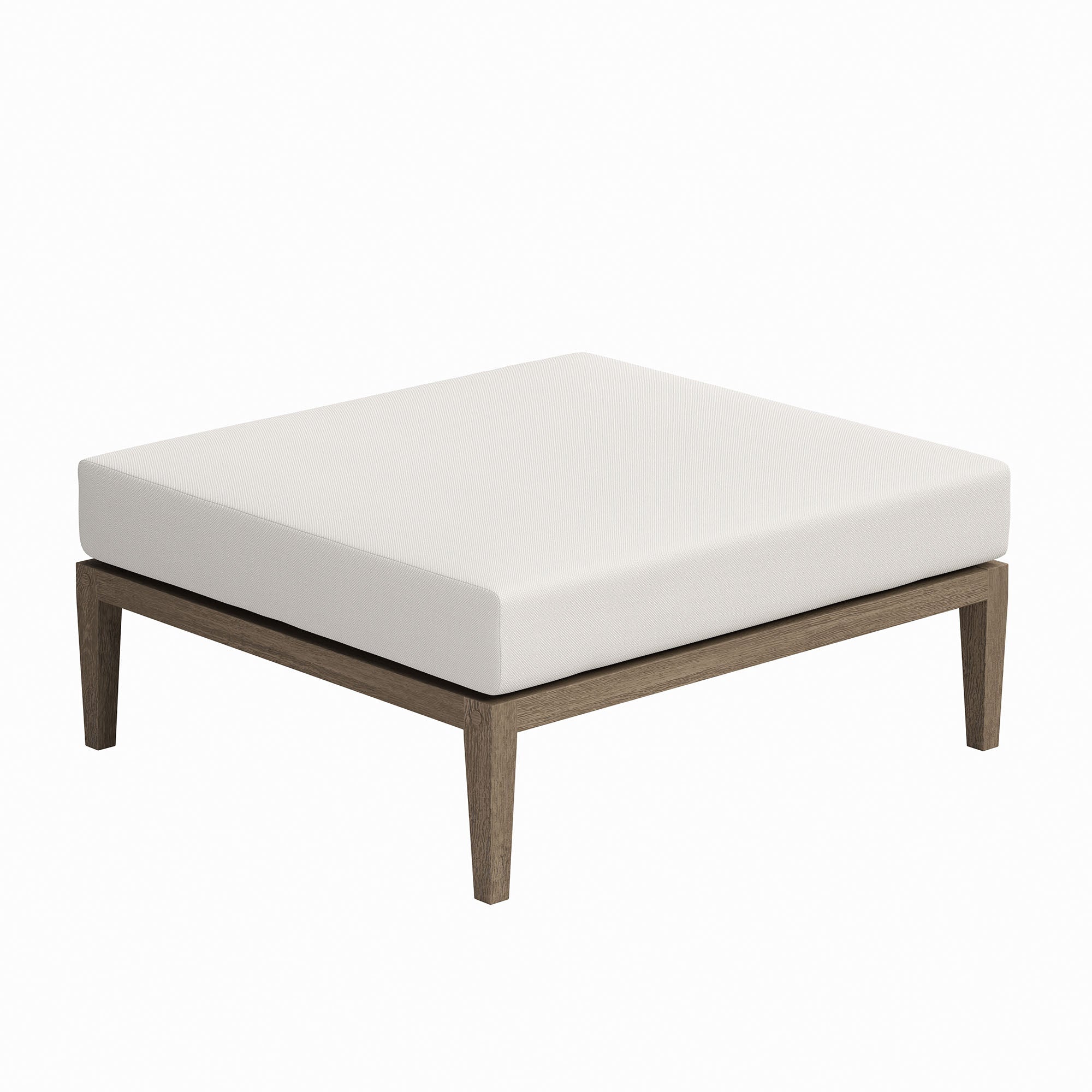 Northlake Outdoor Teak Ottoman - From Where Finds - 