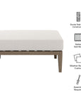 Northlake Outdoor Teak Ottoman - From Where Finds - 