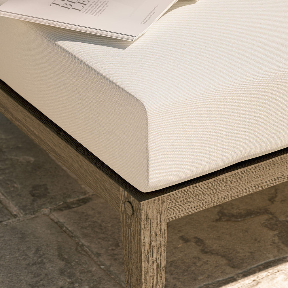 Northlake Outdoor Teak Ottoman - From Where Finds - 
