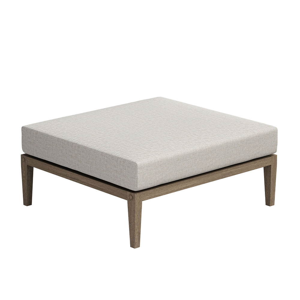 Northlake Outdoor Teak Wood Loveseat and Ottoman Set - From Where Finds - 