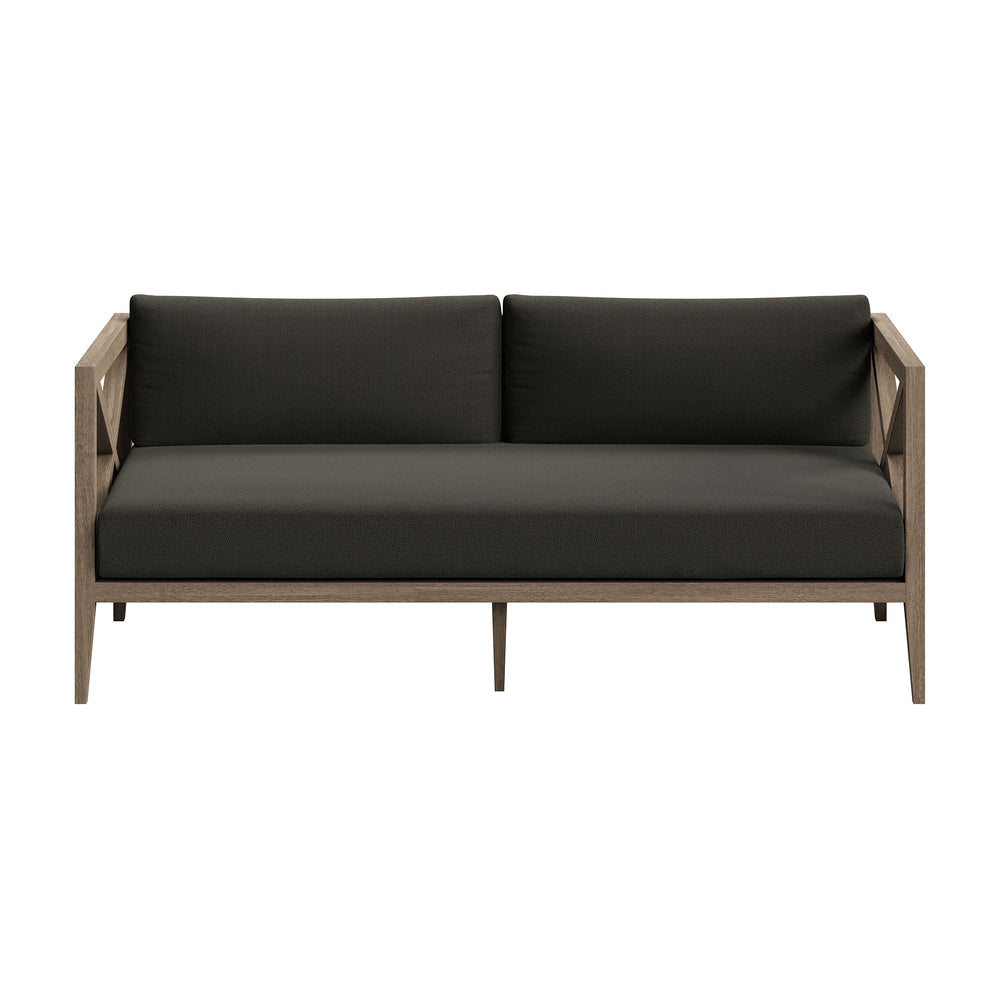 Northlake Outdoor Teak Wood Loveseat and Ottoman Set - From Where Finds - 