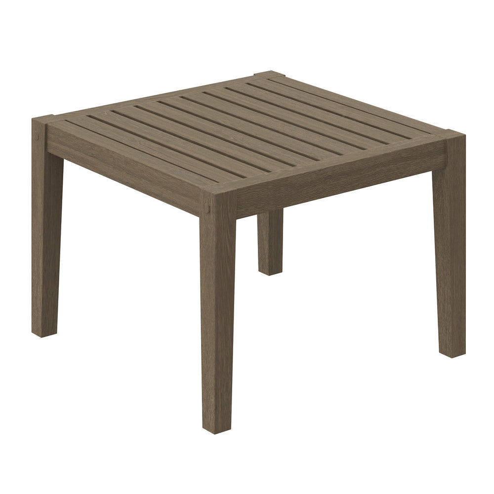 Northlake Square Outdoor Patio Teak Side Table - From Where Finds - 