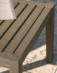 Northlake Square Outdoor Patio Teak Side Table - From Where Finds - 