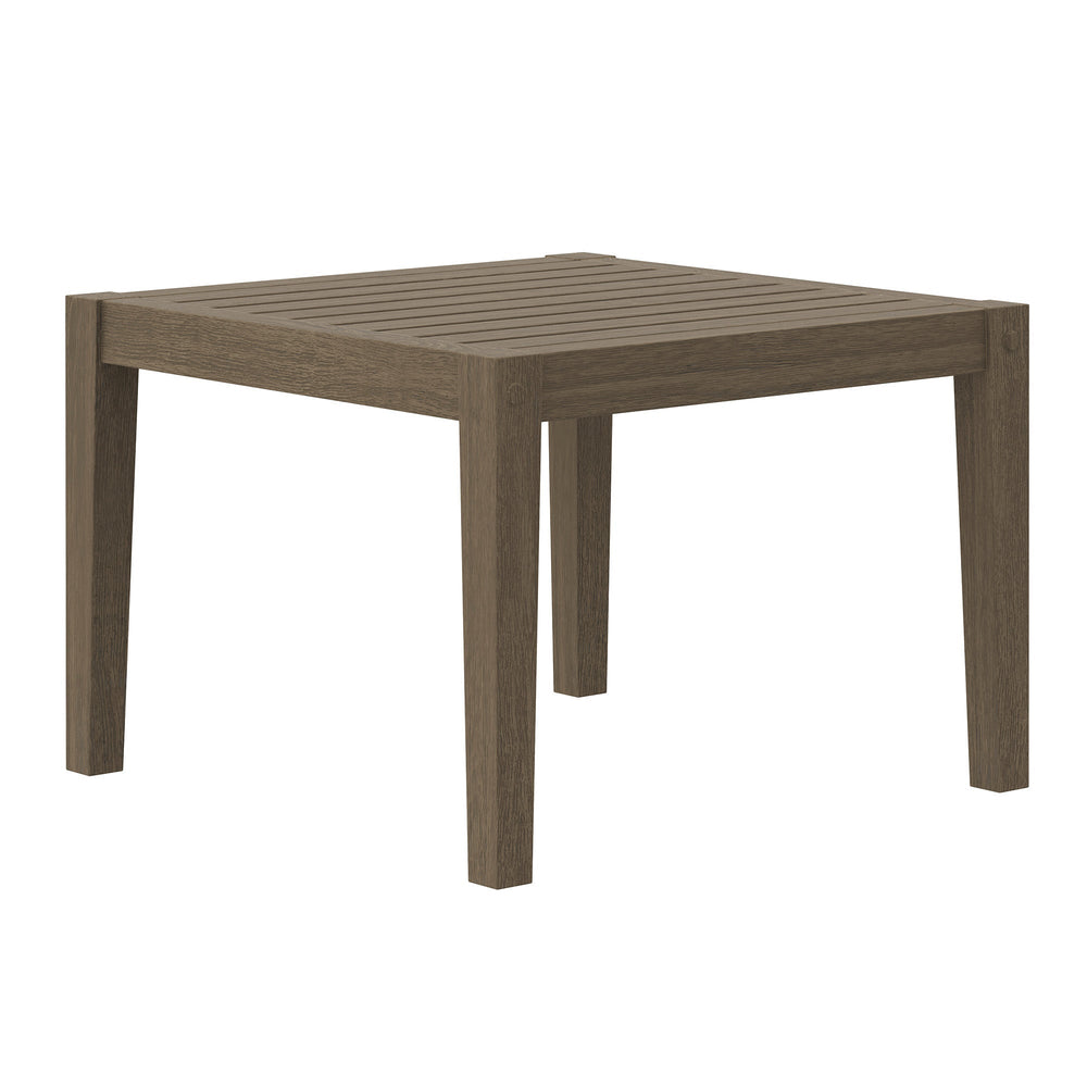 Northlake Square Outdoor Patio Teak Side Table - From Where Finds - 