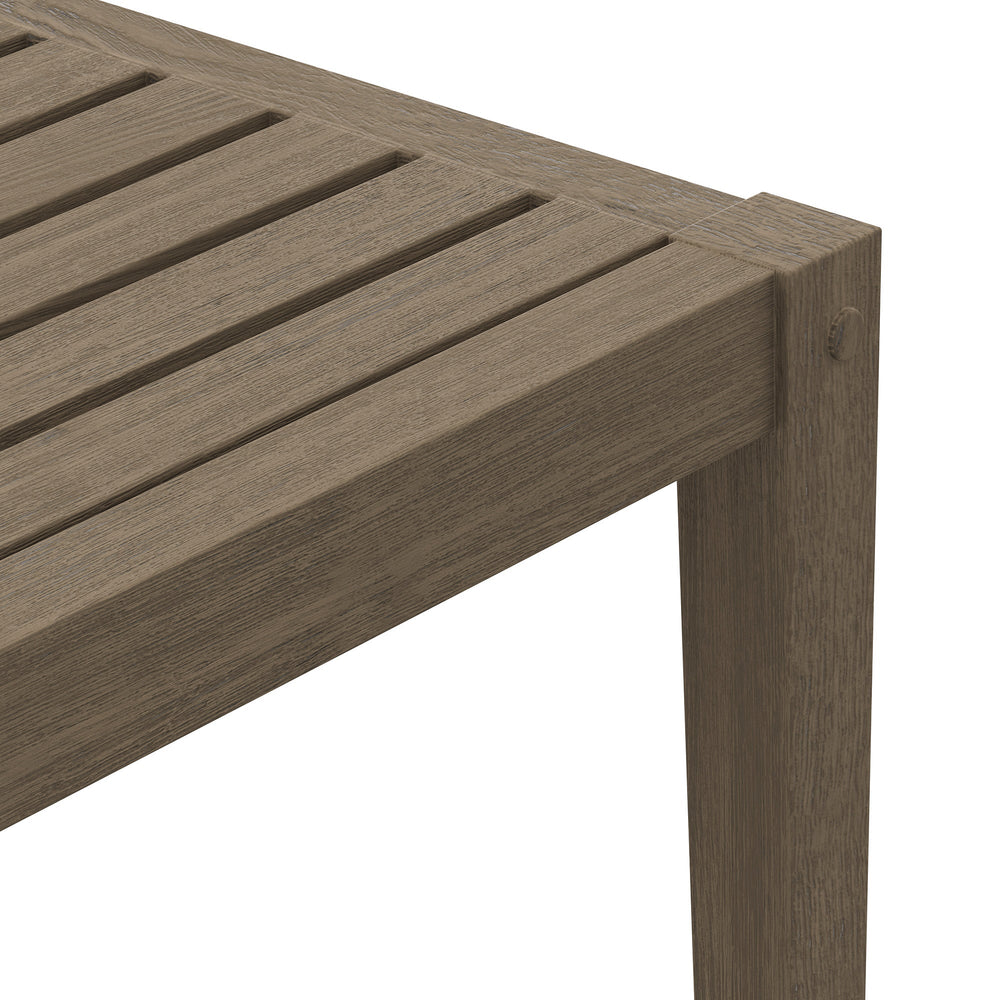 Northlake Square Outdoor Patio Teak Side Table - From Where Finds - 