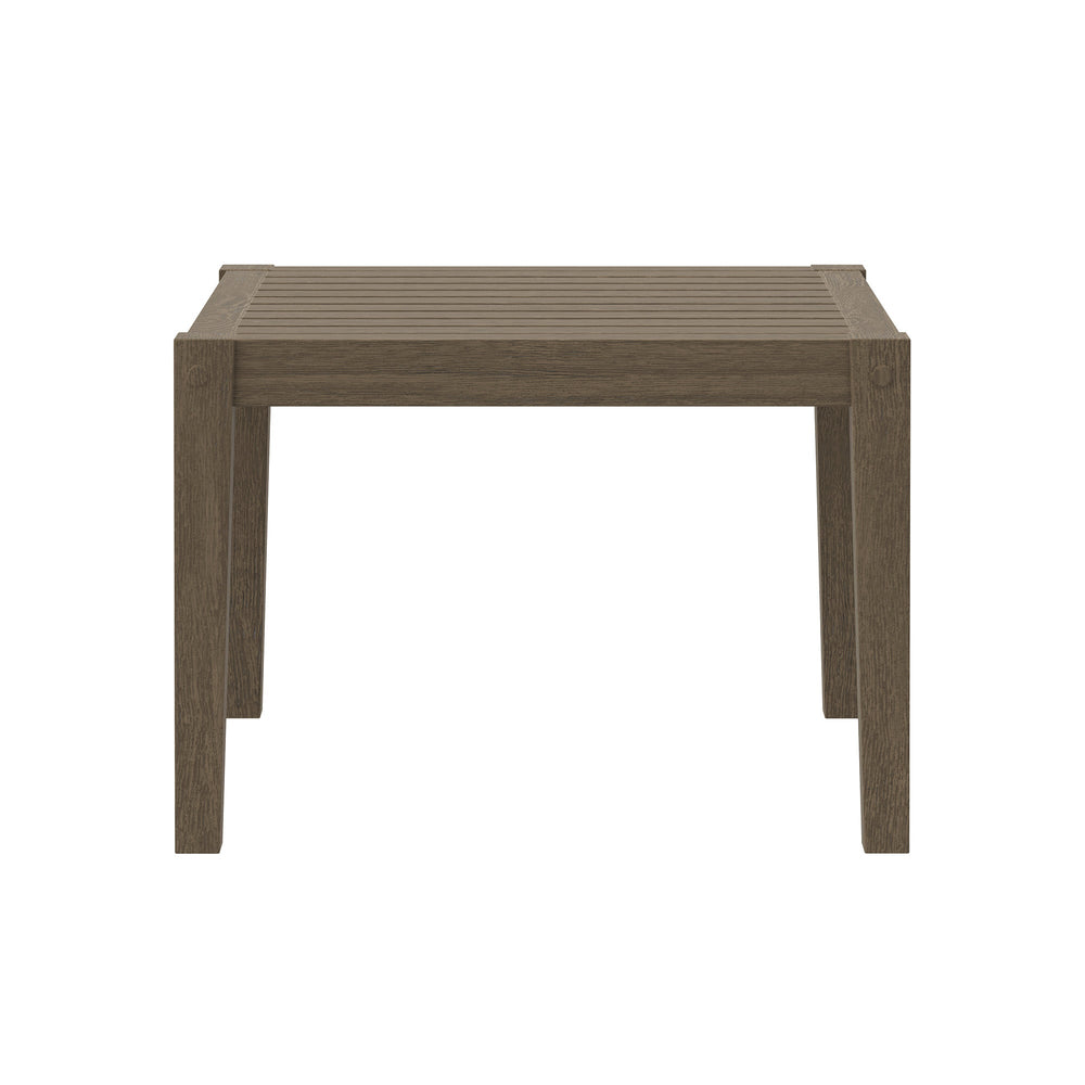 Northlake Square Outdoor Patio Teak Side Table - From Where Finds - 