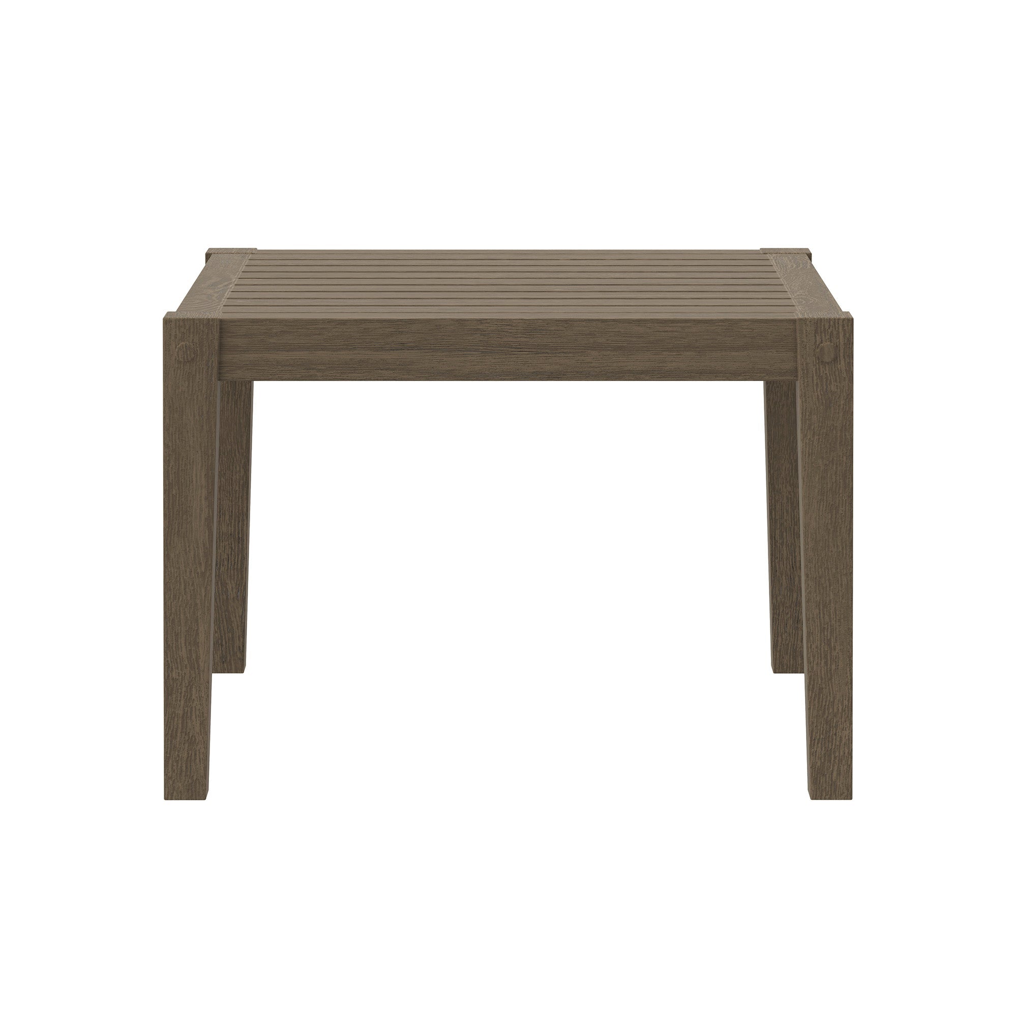 Northlake Square Outdoor Patio Teak Side Table - From Where Finds - 