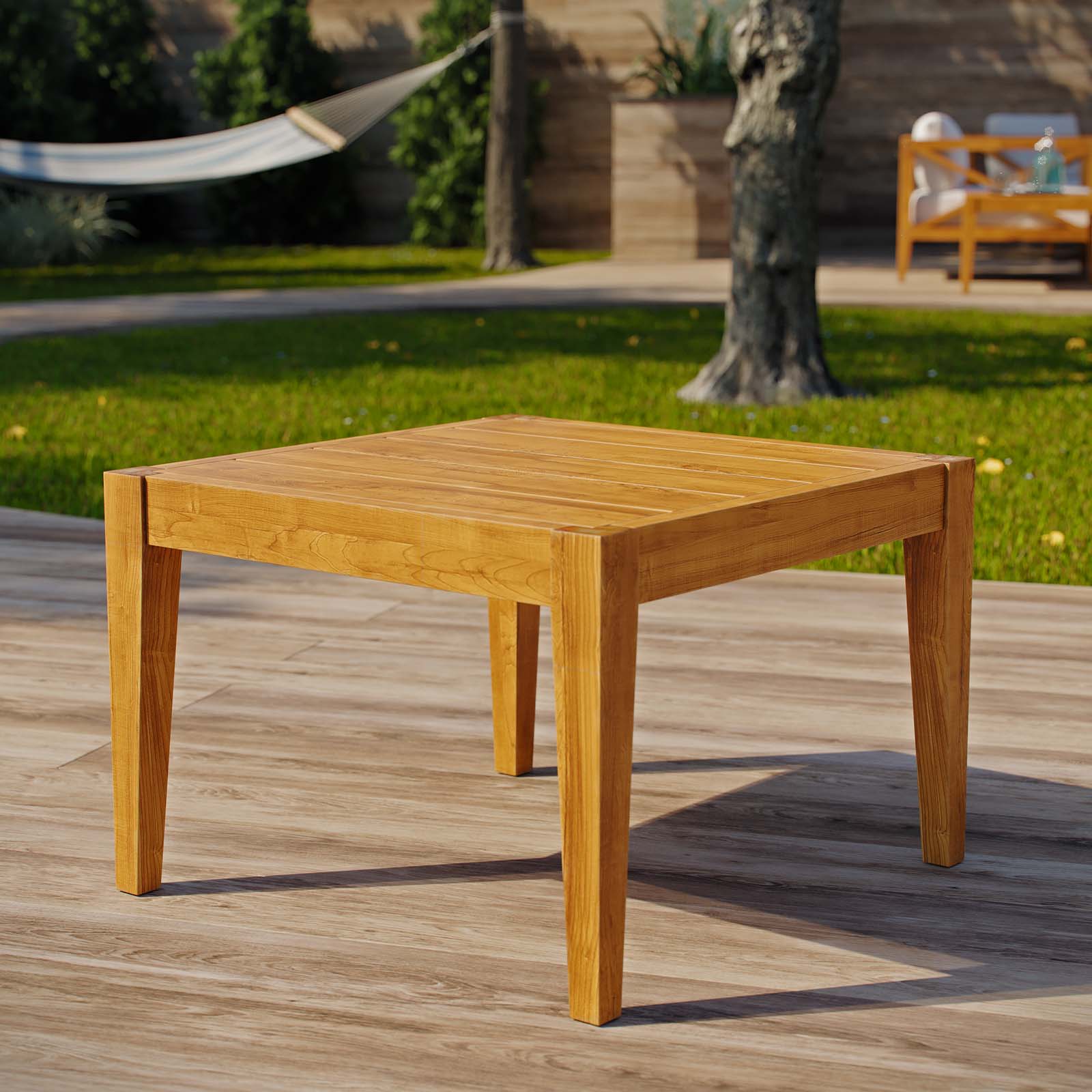 Northlake Teak Outdoor Side Table - From Where Finds - 