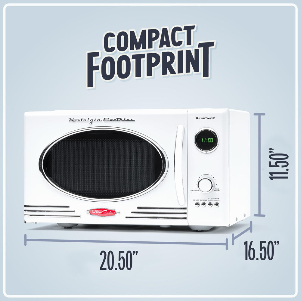 Nostalgia 0.9 Cu. Ft. Microwave Oven - From Where - 