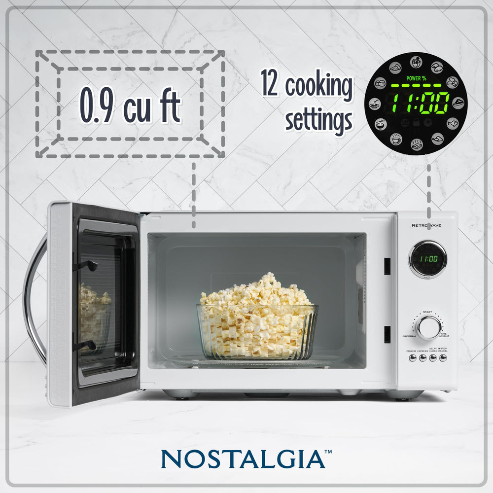 Nostalgia 0.9 Cu. Ft. Microwave Oven - From Where - 