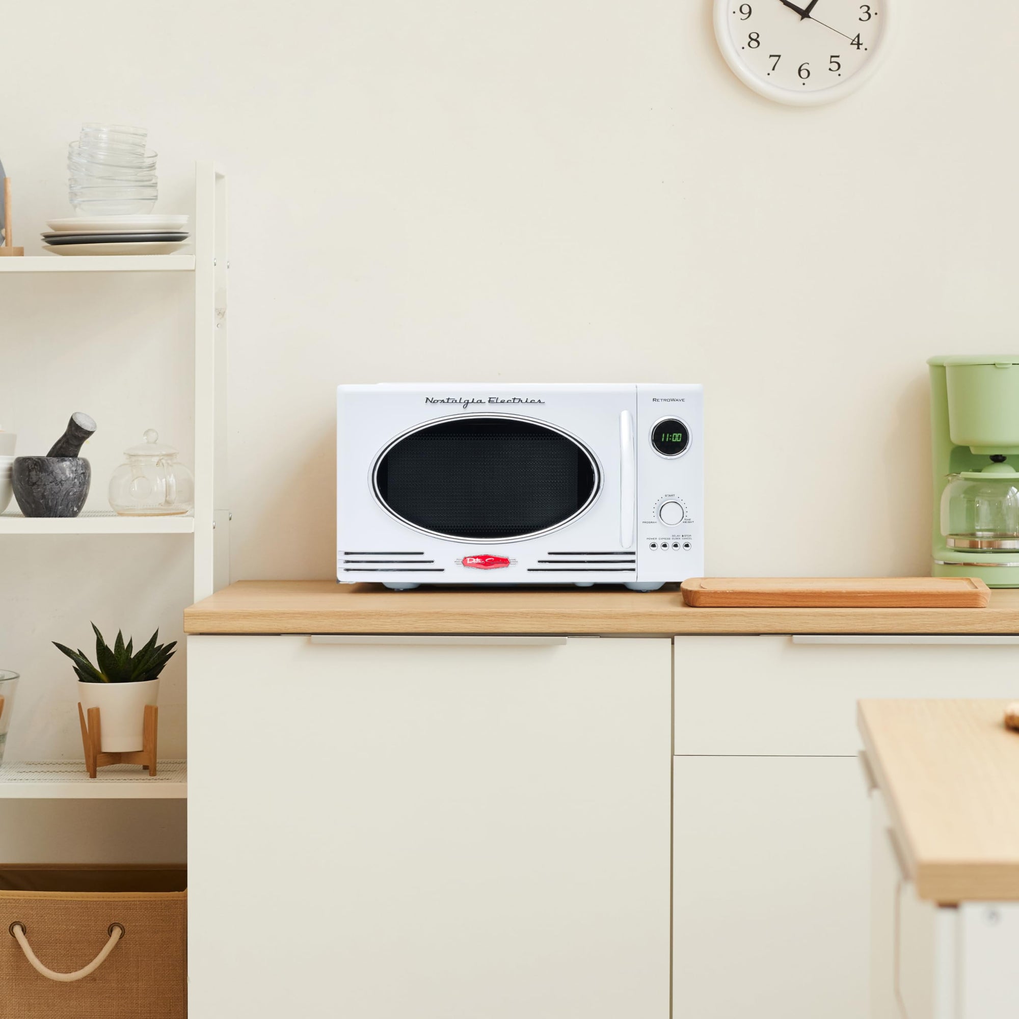 Nostalgia 0.9 Cu. Ft. Microwave Oven - From Where - 