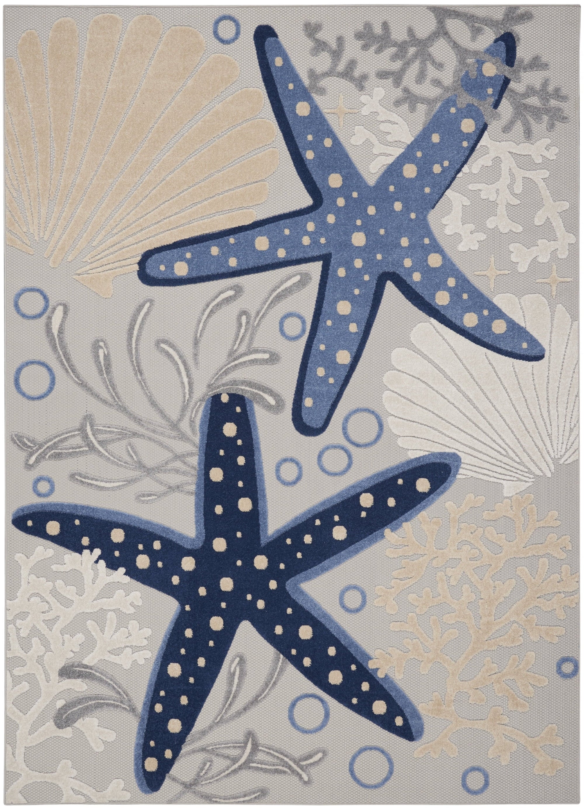 Nourison Coastal Tropical Area Rug - From Where - 