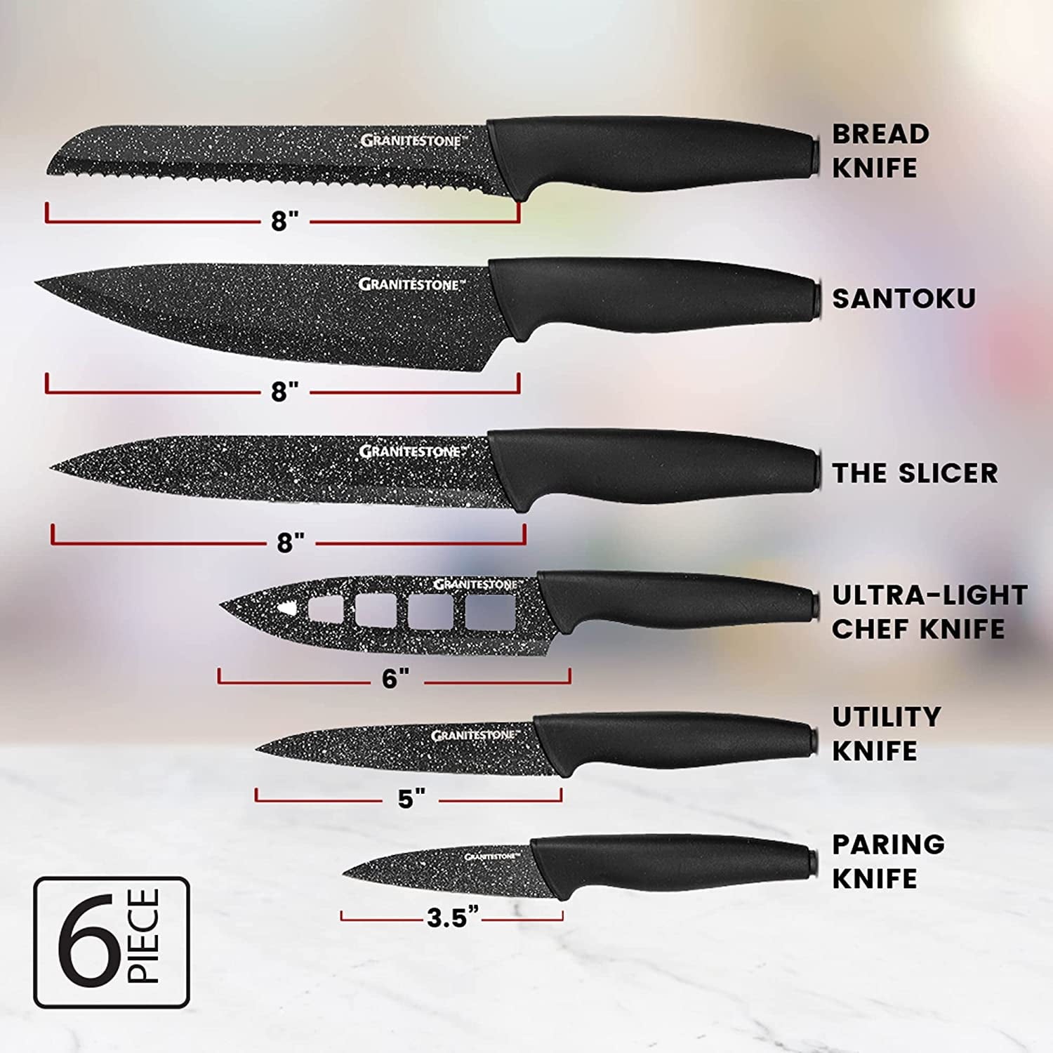 Nutriblade 6 - Piece Knife Set - From Where - 