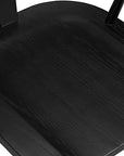 Oak Wood Black Dining Room Chair - From Where - 
