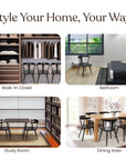 Oak Wood Black Dining Room Chair - From Where - 