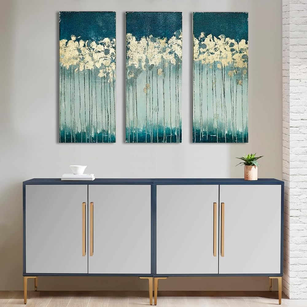 Oakestry 3 - Panel Gold Foil Wall Art - From Where - 