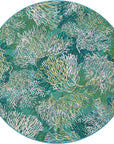 Oceanic Blooms Coastal Rug - From Where Finds - 