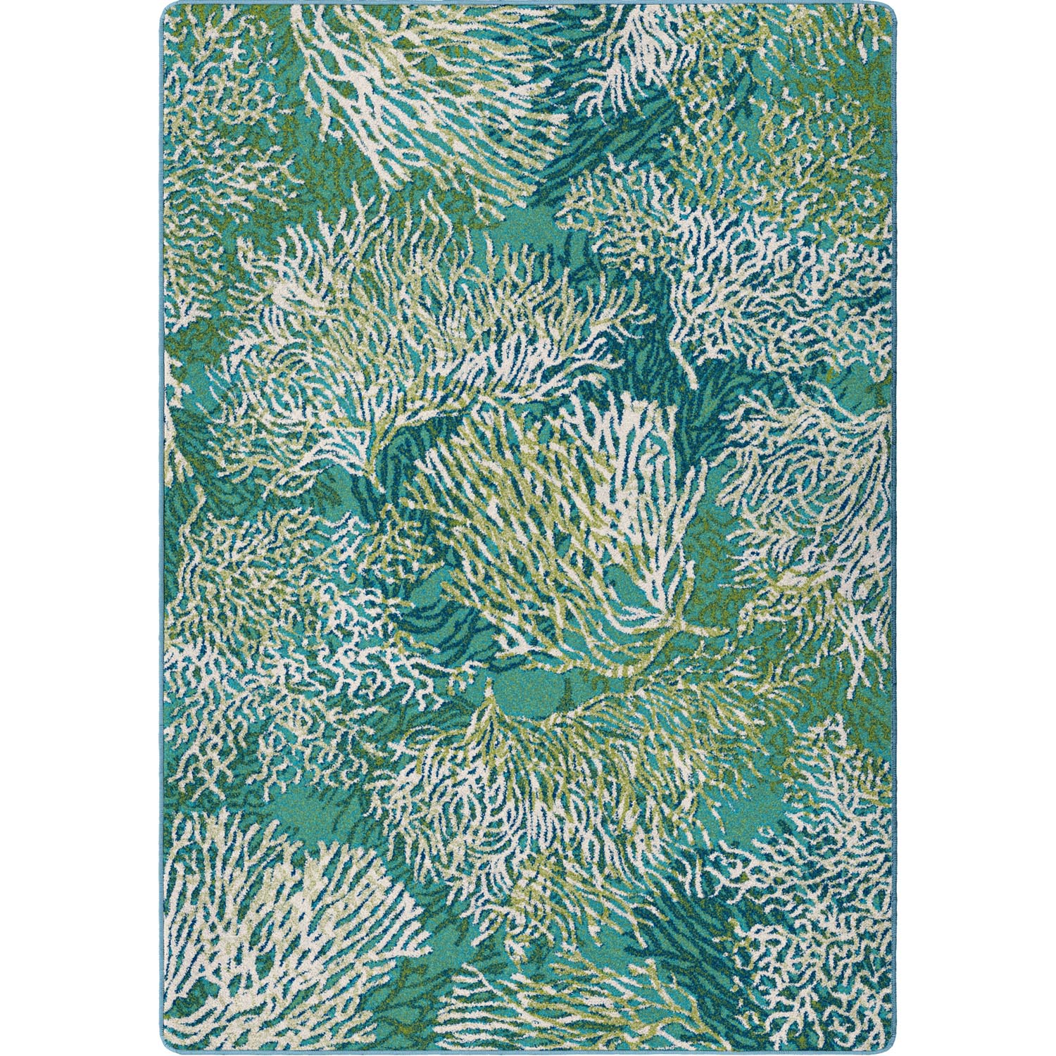 Oceanic Blooms Coastal Rug - From Where Finds - 