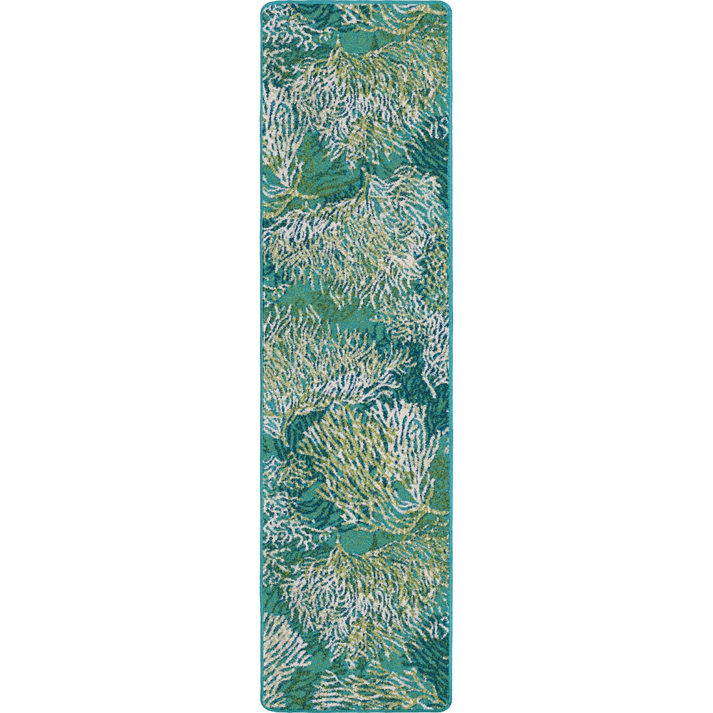 Oceanic Blooms Coastal Rug - From Where Finds - 